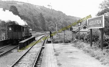 Aberayron Railway Station Photo. Felin Fach, Talsarn and Derry Ormond Line. (3)