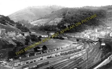 Aberbeeg Railway Station Photo. Crumlin to Ebbw Vale and Abertillery Lines. (1)..