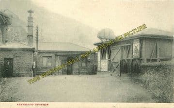 Aberbeeg Railway Station Photo. Crumlin to Ebbw Vale and Abertillery Lines. (3)