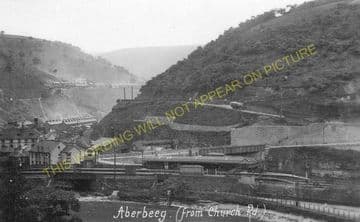 Aberbeeg Railway Station Photo. Crumlin to Ebbw Vale and Abertillery Lines. (7)
