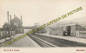 Abercanaid Railway Station Photo. Aberfan - Merthyr. Great Western Rly (2)