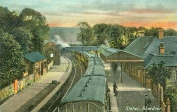Aberdour Railway Station Photo. Inverkeithling - Burntisland. (6)