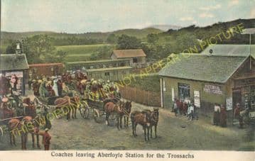 Aberfoyle Railway Station Photo. Gartmore and Buchlyvie Line. North British Railway. (5).
