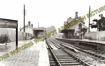 Abergavenny Brecon Road Railway Station Photo. Gilwern and Brynmawr Line. (1)..