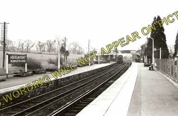 Abergavenny Monmouth Road Railway Station Photo. Great Western Railway. (1)