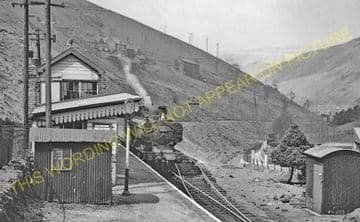 Abergwynfi Railway Station Photo. Blaengarw - Cymmer. Pontycymmer to Maesteg (5).