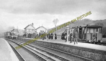 Abermule Railway Station Photo. Newtown to Montgomery and  Kerry. Cambrian. (6)