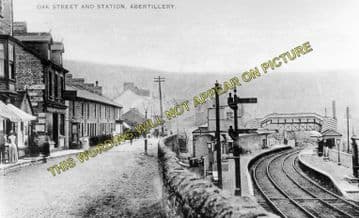 Abertillery Railway Station Photo. Aberbeeg - Blaina. Nantyglo Line. (1)..