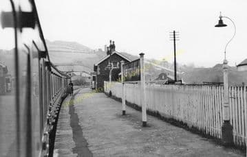 Abertridwr Railway Station Photo. Caerphilly - Senghenydd. Rhymney Railway. (3)