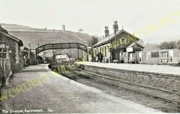 Abertridwr Railway Station Photo. Caerphilly - Senghenydd. Rhymney Railway. (5)