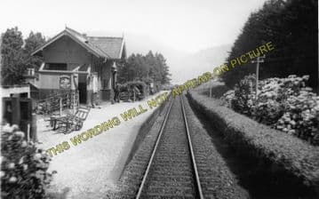 Ach-Na-Cloich Railway Station Photo. Taynuilt - Connel Ferry. Oban Line. (2)