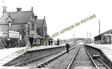 Acklington Railway Station Photo. Chevington - Warkworth. Alnmouth Line. (1)..