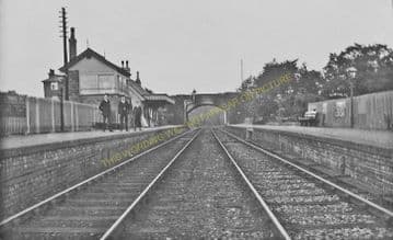 Adderley Railway Station Photo. Market Drayton - Audlem. Natntwich Line. (3).
