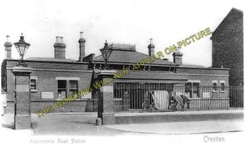 Addiscombe Road Railway Station Photo. Woodside and South Norwood Line. (1)