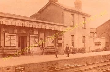 Adisham Railway Station Photo. Shepherdswell - Bekesbourne. Canterbury Line. (10).