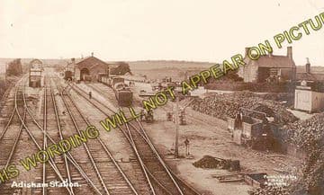 Adisham Railway Station Photo. Shepherdswell - Bekesbourne. Canterbury Line. (2)
