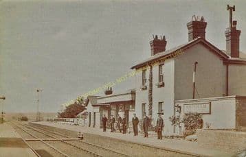 Adisham Railway Station Photo. Shepherdswell - Bekesbourne. Canterbury Line. (6)