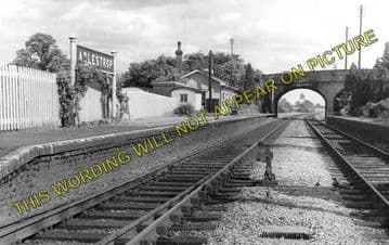 Adlestrop Railway Station Photo. Kingham - Moreton-in-Marsh. (2)
