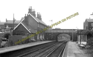 Adlington Railway Station Photo. Chorley - Blackrod. Bolton Line. L&YR. (1)