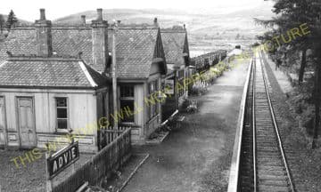 Advie Railway Station Photo. Cromdale - Ballindalloch. Grantown to Carron. (5)
