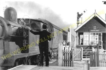 Ainderby Railway Station Photo. Northallerton - Scruton. Leeming Bar Line. (3)