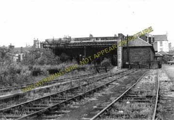 Airdrie East Railway Station Photo. Coatbridge Line. Caledonian Railway. (2)..