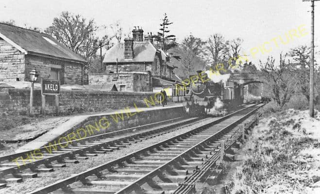 Akeld Railway Station Photo. Wooler - Kirknewton. Alnmouth to Coldstream. (4).