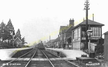 Alcester Railway Station Photo.Wixford to Coughton and Great Alne Lines. (5)