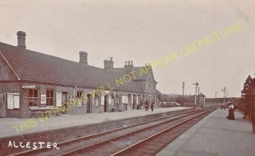 Alcester Railway Station Photo.Wixford to Coughton and Great Alne Lines. (6)
