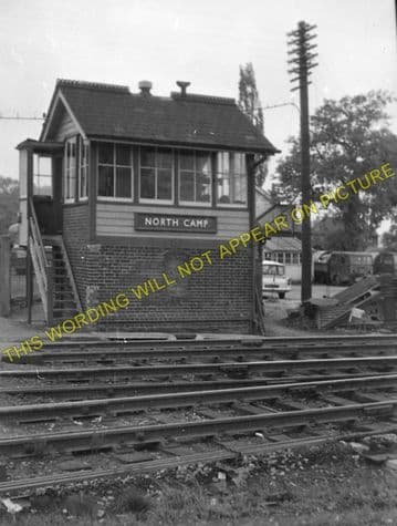 Aldershot North Camp Railway Station Photo. Farnborough - Ash and Guildford (7)
