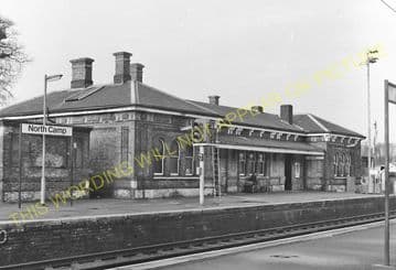 Aldershot North Camp Railway Station Photo. Farnborough - Ash and Guildford (9)