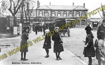 Aldershot Town Railway Station Photo. North Camp & Ash Vale - Farnham. L&SWR (1)..