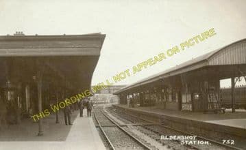 Aldershot Town Railway Station Photo.North Camp & Ash Vale - Farnham. L&SWR (22)