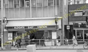 Aldgate East Railway Station Photo. Liverpool Street - Whitechapel. (2)