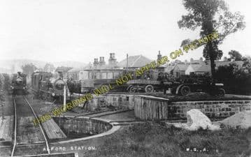 Alford Railway Station Photo. Whitehouse, Monymusk and Inveramsay Line. (3)