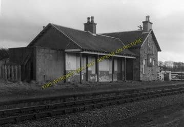 Allanfearn Railway Station Photo. Inverness - Dalcross. Golanfield Line. (5)