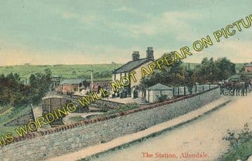 Allendale Railway Station Photo. Staward, Langley, Elrington and Hexham Line (8)