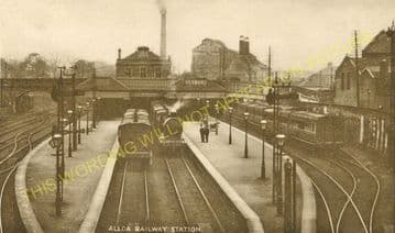 Alloa North Railway Station Photo. Cambus - Clackmannan. North British Rly. (3)