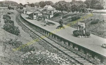 Alloway Railway Station Photo. Ayr - Heads of Ayr. Dunure ine. G&SWR. (1)