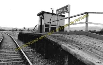 Alltddu Railway Station Photo. Tregaron - Strata Florida. Aberystwyth. (1)..