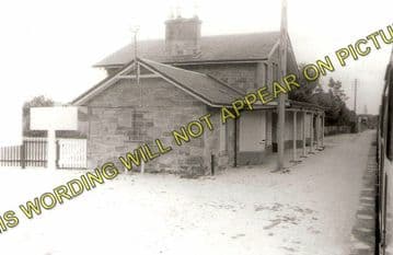 Alness Railway Station Photo. Novar - Invergordon. Dingwall to Delny Line. (1)..