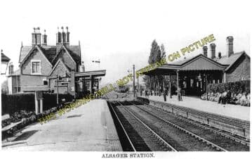 Alsager Railway Station Photo. Harecastle - Radway Green. Crewe Line. (1)..