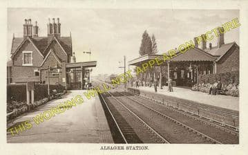 Alsager Railway Station Photo. Harecastle - Radway Green. Crewe Line. (5)