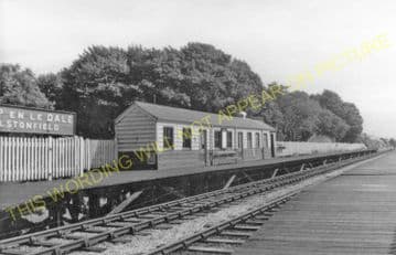 Alsop en le Dale Railway Station Photo. Hartington - Tissington. L&NWR. (3).