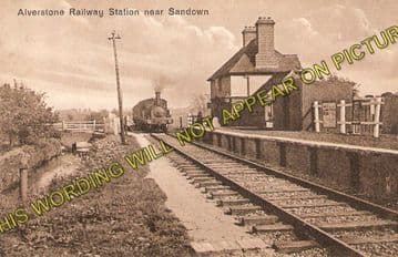 Alverstone Railway Station Photo. Newchurch - Sandown. Merstone Line. (1)..