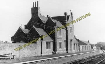 Ancaster Railway Station Photo. Honington - Rauceby. Barkston to Sleaford. (1)