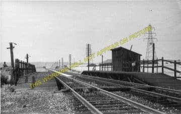 Annesley South Junction Railway Station Photo. Newstead - Linby. (1)..