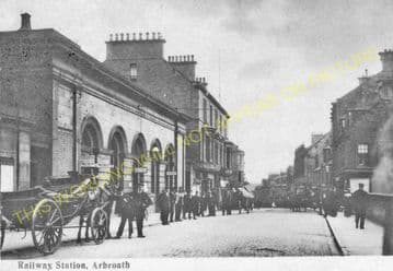 Arbroath Old Railway Station Photo. Dundee & Arbroath Joint Railway. (2)