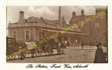 Arbroath Railway Station Photo. Dundee & Arbroath Joint Railway. (6)
