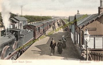 Ardrossan South Beach Railway Station Photo. Saltcoats Line. G&SWR. (2).